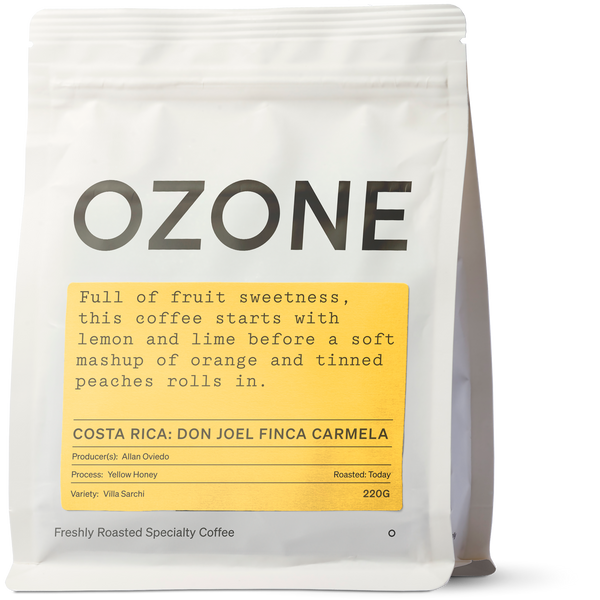 Ozone Specialty Coffee Roasters. Costa Rica: Don Joel, Finca Carmela, Yellow Honey, Villa Sarchi