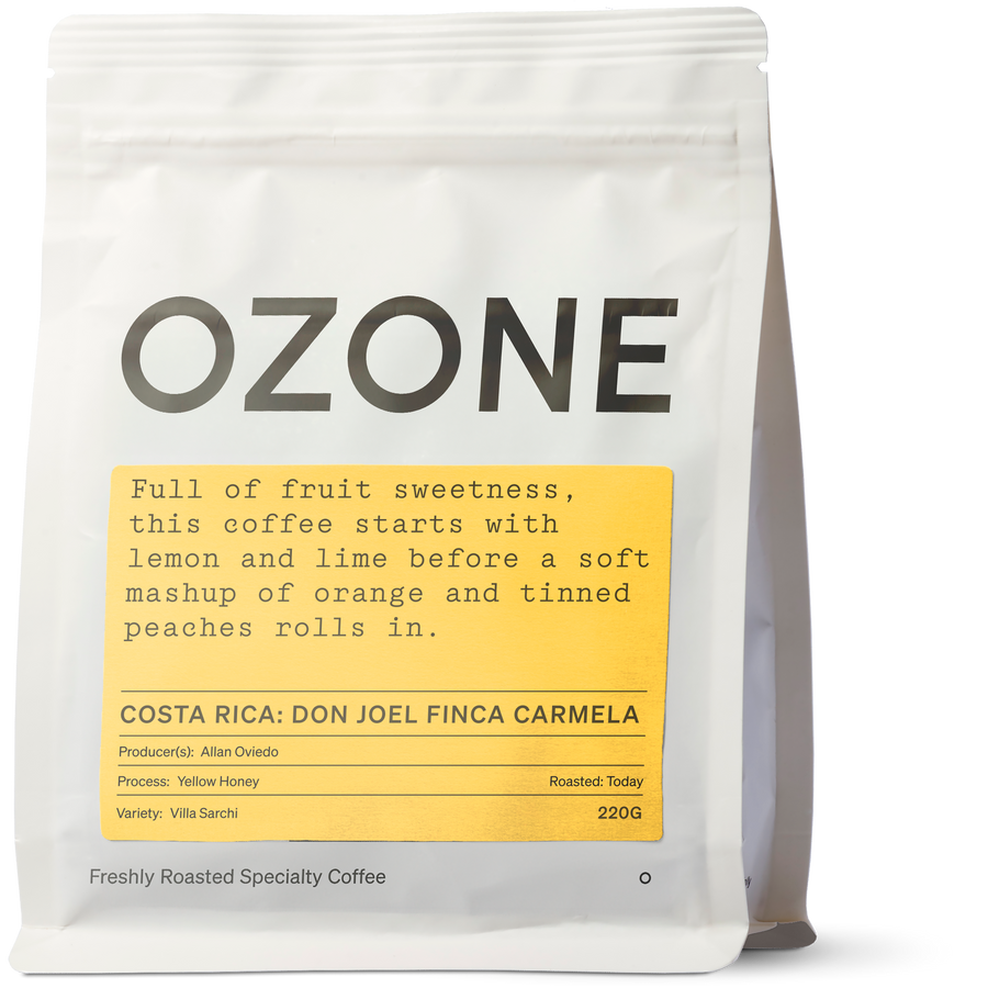 Ozone Specialty Coffee Roasters. Costa Rica: Don Joel, Finca Carmela, Yellow Honey, Villa Sarchi