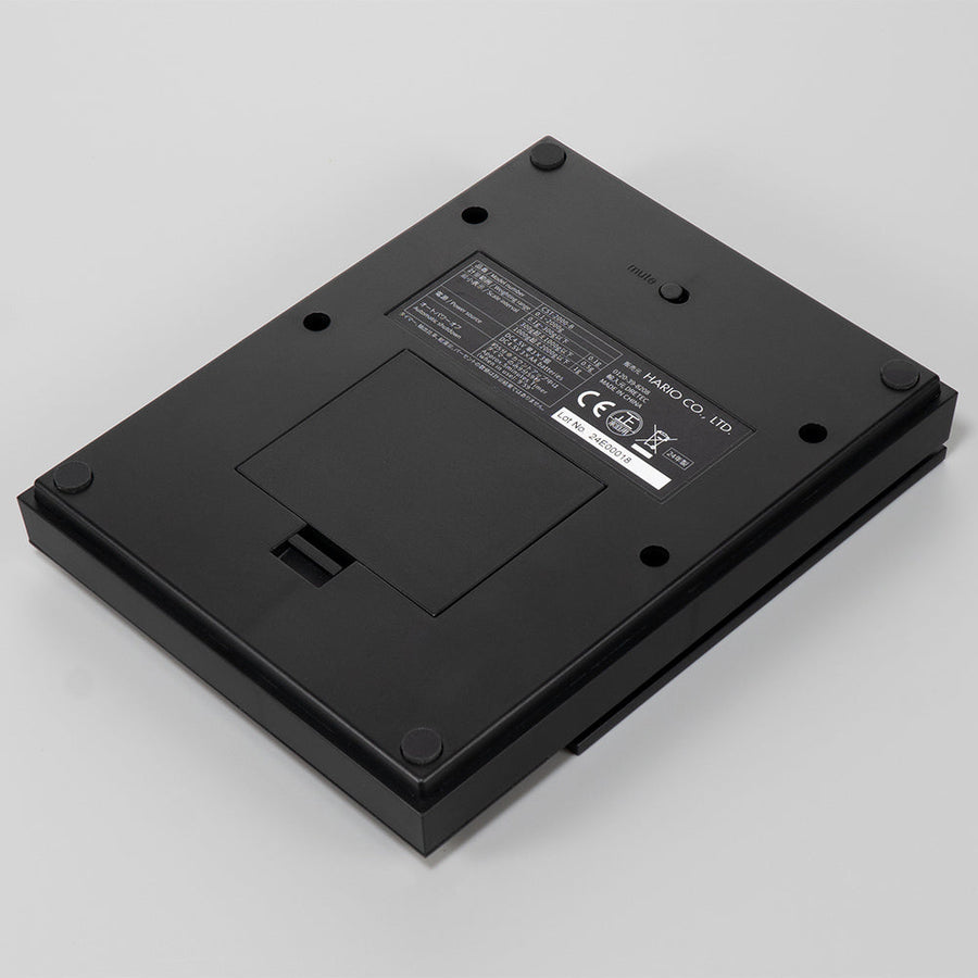 Underside of the Hario Polaris Coffee Scale (Black)