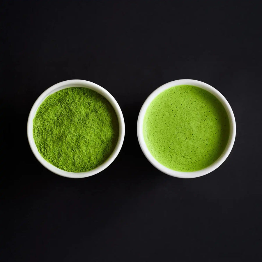 House Matcha by Good & Proper Tea | Matcha powder and whisked matcha