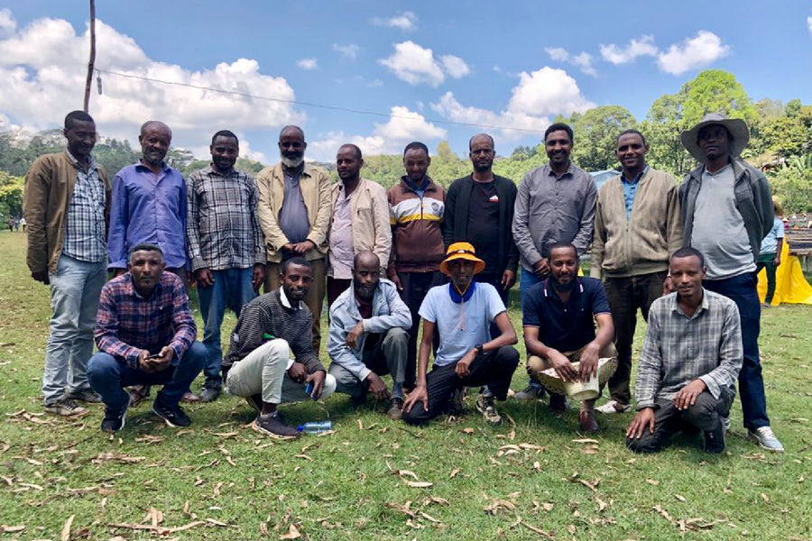 Members of the Tokuma Farmers Group, of whom Mensur Abahika is a founding member.