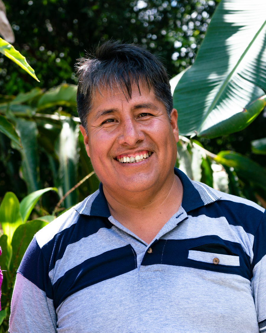 Wilfredo Calisaya at his farm in Taypiplaya, Bolivia