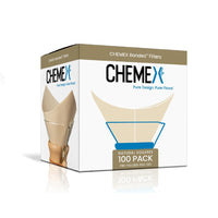 Chemex Pre-Folded Natural Filter Squares (FSU-100) available from ozonecoffee.co.uk