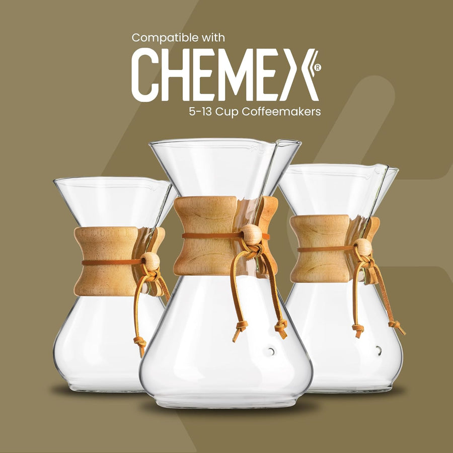 Chemex Pre-Folded Natural Filter Squares (FSU-100) available from ozonecoffee.co.uk