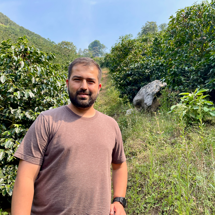Benjamin Paz at his farm La Orquidea in Santa Bárbara, Honduras