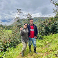 Einer Saldivar at his farm El Cedro in Cajamarca, Peru