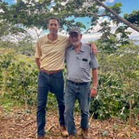 Alejandro Martinez and his Dad Mauricio at Finca Argentina in Ahuachapán, El Salvador