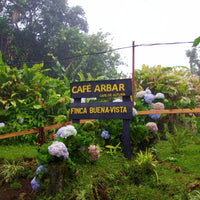Café ARBAR Finca Buena-Vista Sign in Lourdes de Naranjo, Costa RIca