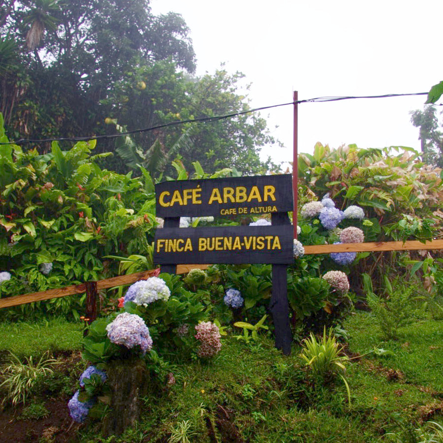 Café ARBAR Finca Buena-Vista Sign in Lourdes de Naranjo, Costa RIca