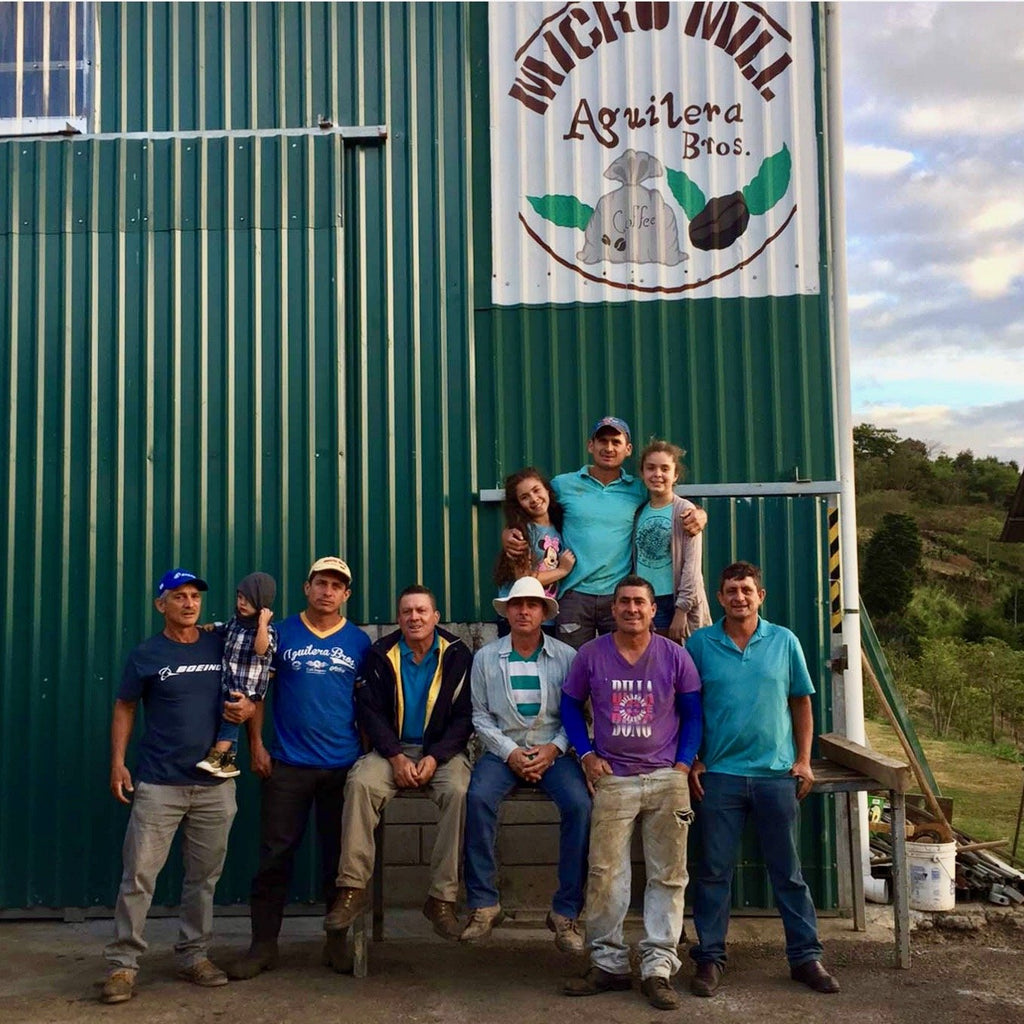 The Aguilera Brothers outside their micromill in Naranjo, Costa Rica