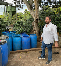 Rafael Silva Jr. at Finca Llano Grande in Apaneca, El Salvador