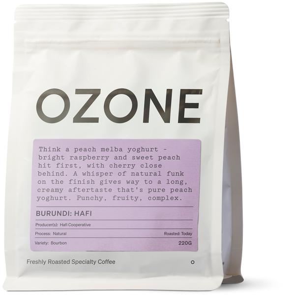 Burundi: Hafi, Bourbon, Natural by Ozone Coffee Roasters