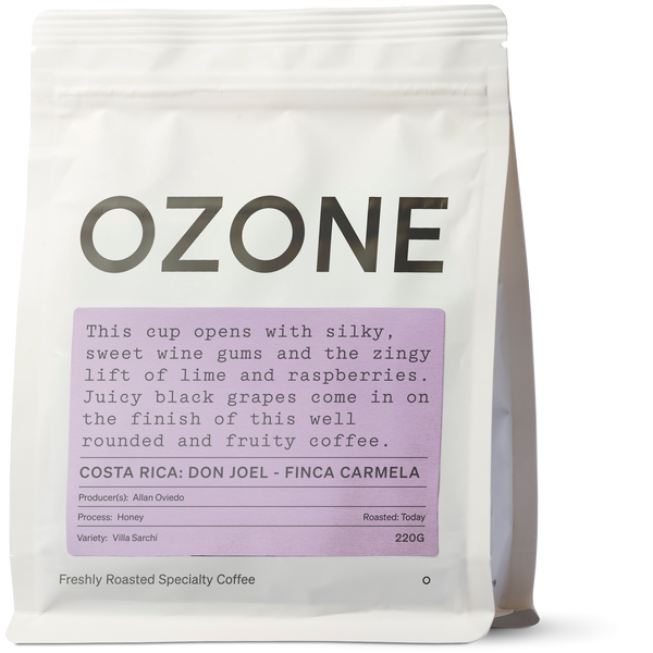 Costa Rica Don Joel Micromill Finca Carmela Villa Sarchi Honey Ozone bag image