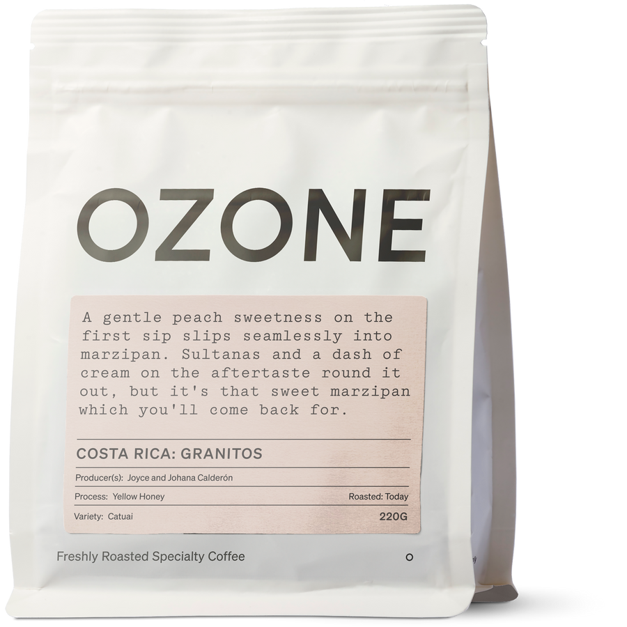 Costa Rica: Granitos - Ortiz 1800, Catuai, Yellow Honey Ozone Coffee Bag Image