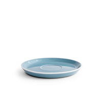 Acme Roman Range Saucer - Medium 15cm Kokako (Blue). Designed for modern espresso and filter cups. Premium coffee saucer for stylish UK kitchens and cafés.