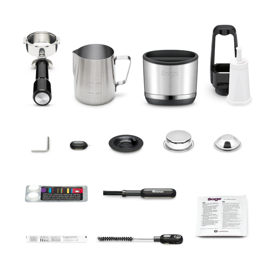 Sage Oracle™ Jet BES985 - Automated Bean to Cup Home Espresso Machine included accessories available from ozonecoffee.co.uk