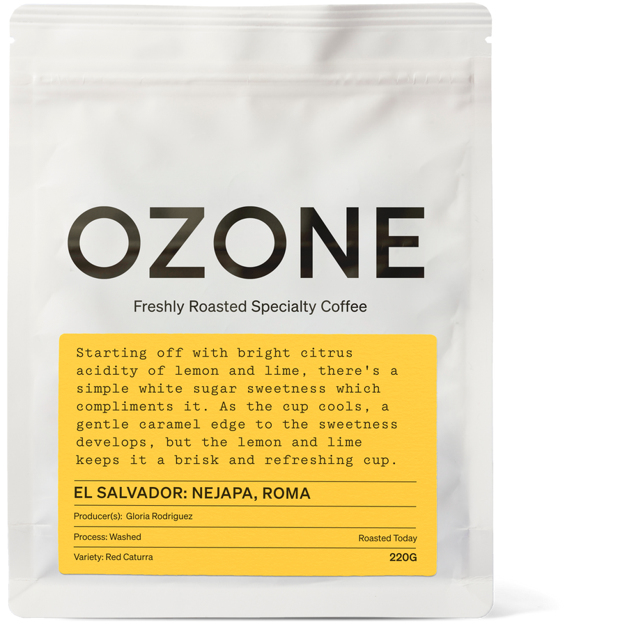 El Salvador: Finca Nejapa, Roma Tablon, Washed, Red Caturra | Ozone Coffee Roasters