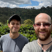 Erwin 'Wingo' Mierisch and OCR Green Buyer Roland Glew at La Huella