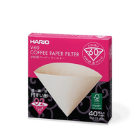 Hario V60 Coffee Filter Papers Size 02 Box of 40 Natural/Misarashi Filters VCF-02-40M