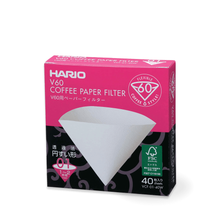 Load image into Gallery viewer, Hario v60 filter papers 40 white
