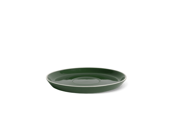 Acme Roman Range Saucer - Medium 15cm Kawakaka (Green). Designed for modern espresso and filter cups. Premium coffee saucer for stylish UK kitchens and cafés.