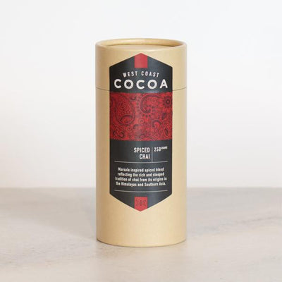 West Coast Cocoa Spiced Chai 250g Tube. Hasbean.co.uk